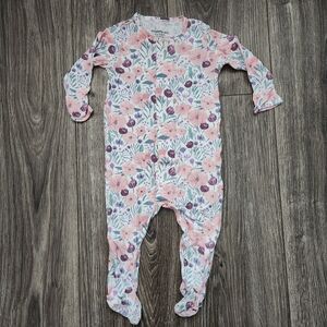 Magnetic Me Floral One Piece Footie Modal Soft 3-6 Months